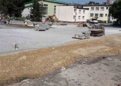 Dłutów parking - budowa Sawbud Pabianice